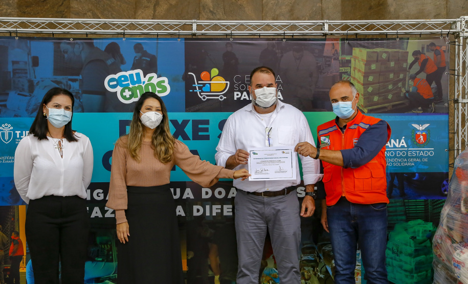 A edição 2021 da campanha Cesta Solidária Paraná, encerrada na terça-feira (06), conseguiu arrecadar mais de 200 toneladas de alimentos.
Foto Gilson abreu/AEN