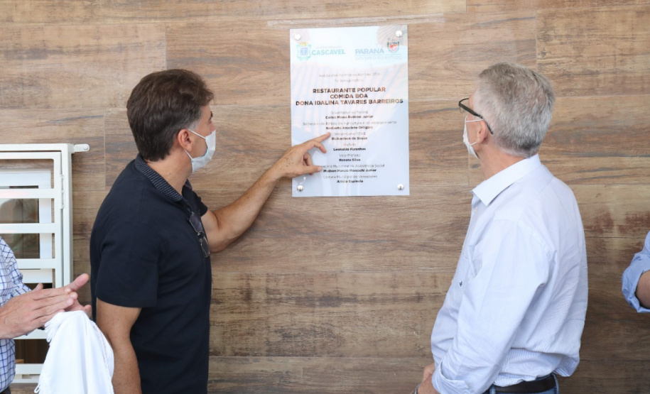 Governo do Paraná inaugura Restaurante Popular em Cascavel e anuncia construção de mais uma unidade - Foto: Vanderlei Faria/SECOM Prefeitura de Cascavel