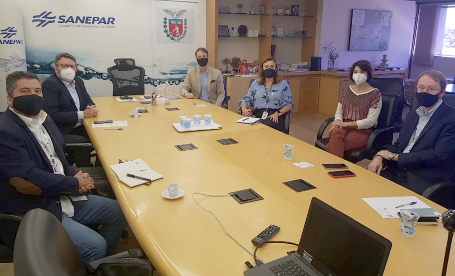 BRDE e Sanepar discutem ampliação de parceria para novos investimentos. Foto:Sanepar