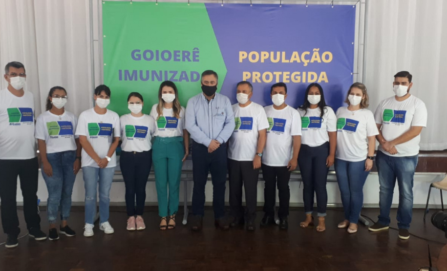 Vacinação contra a Covid-19 em Goioerê.