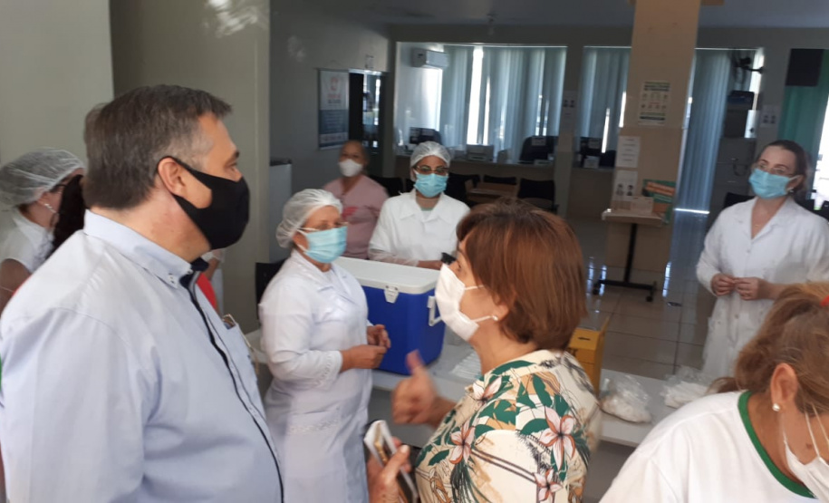 Vacinação contra a Covid-19 em Sarandi.