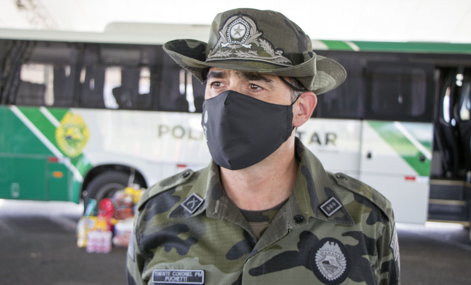 10-04-2021 Campanha solidária BPamb. São José dos Pinhais, 10 de abril de 2021. Campanha solidária BPamb.