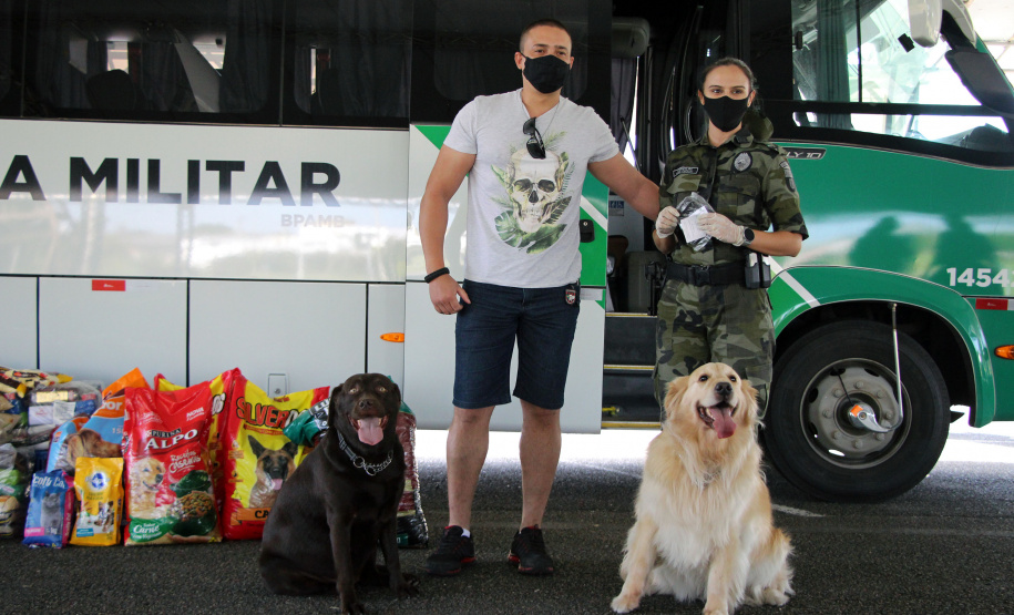 São José dos Pinhais, 10 de abril de 2021. Campanha solidária BPamb.