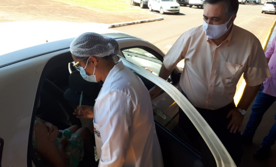 Vacinação contra a Covid-19 em Cambé. Foto:SESA