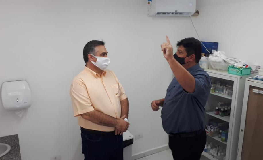 Vacinação contra a Covid-19 em Sertaneja. Foto:SESA