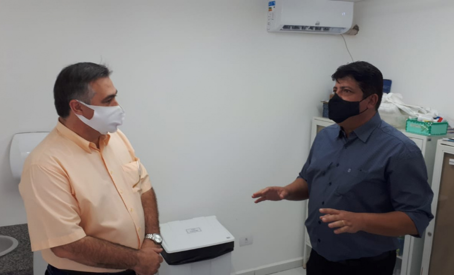 Vacinação contra a Covid-19 em Sertaneja. Foto:SESA