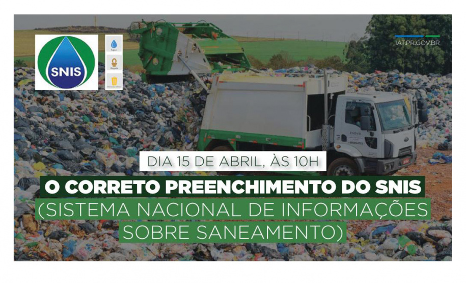 O Governo do Paraná, por meio da Secretaria do Desenvolvimento Sustentável e do Turismo (Sedest), irá intermediar o contato das prefeituras com o Ministério do Desenvolvimento Regional (MDR), responsável pela coleta de dados de saneamento. -  Foto:Denis Ferreira Netto SEDEST