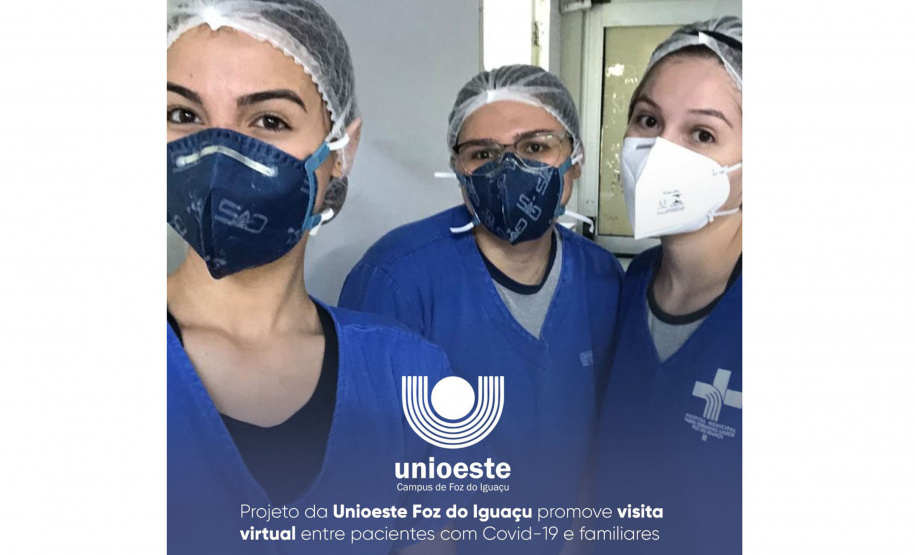 Para possibilitar novamente a conexão entre pacientes e familiares, o projeto "Humanização à assistência dos pacientes hospitalizados com covid-19, no Hospital Municipal de Foz do Iguaçu", está em atividade desde a última semana e promove visita virtual entre pacientes hospitalizados com COVID-19 e seus familiares