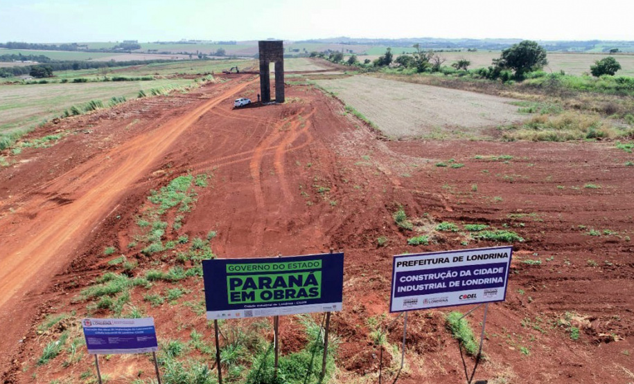 Cidade Industrial de Londrina começa a sair do papel. Foto: Prefeitura de Londrina