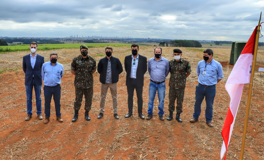 Em Ponta Grossa, Exército vistoria local de possível instalações da Escola de Sargentos de Armas - ESA. Ponta Grossa, 13 de abril de 2021.Foto: José Fernando Ogura/ AEN