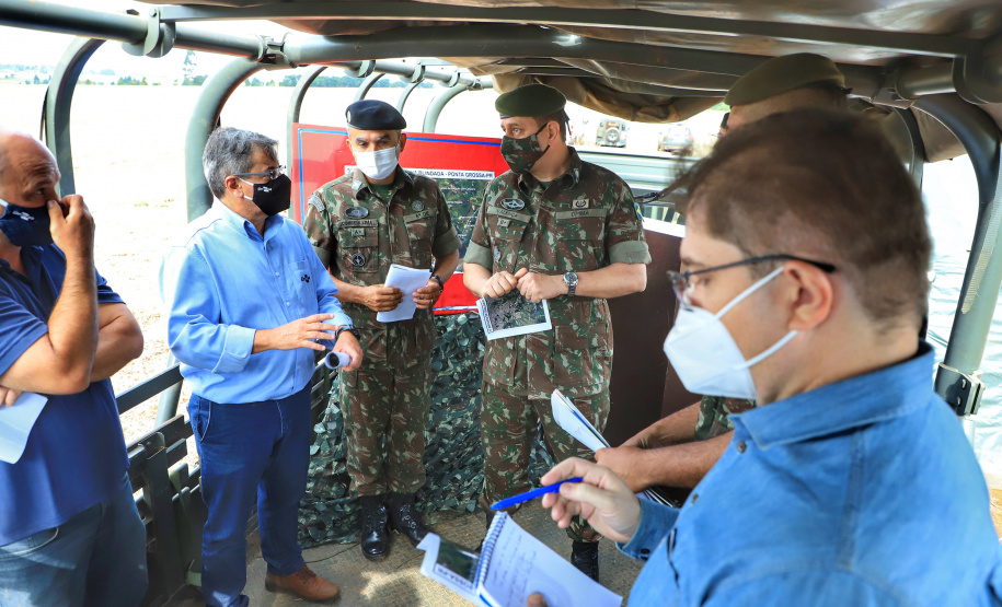 Em Ponta Grossa, Exército vistoria local de possível instalações da Escola de Sargentos de Armas - ESA. Ponta Grossa, 13 de abril de 2021.Foto: José Fernando Ogura/ AEN