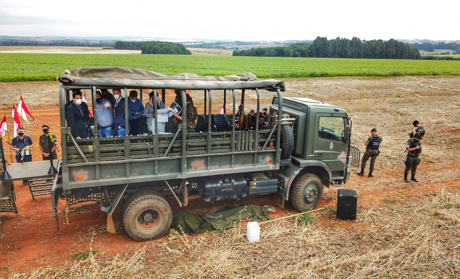 Em Ponta Grossa, Exército vistoria local de possível instalações da Escola de Sargentos de Armas - ESA. Ponta Grossa, 13 de abril de 2021.Foto: José Fernando Ogura/ AEN