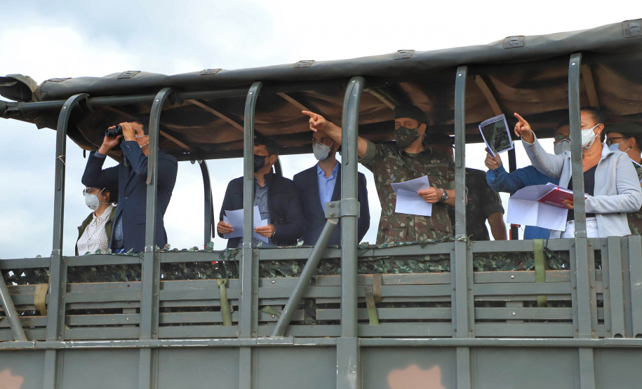 Em Ponta Grossa, Exército vistoria local de possível instalações da Escola de Sargentos de Armas - ESA. Ponta Grossa, 13 de abril de 2021.Foto: José Fernando Ogura/ AEN