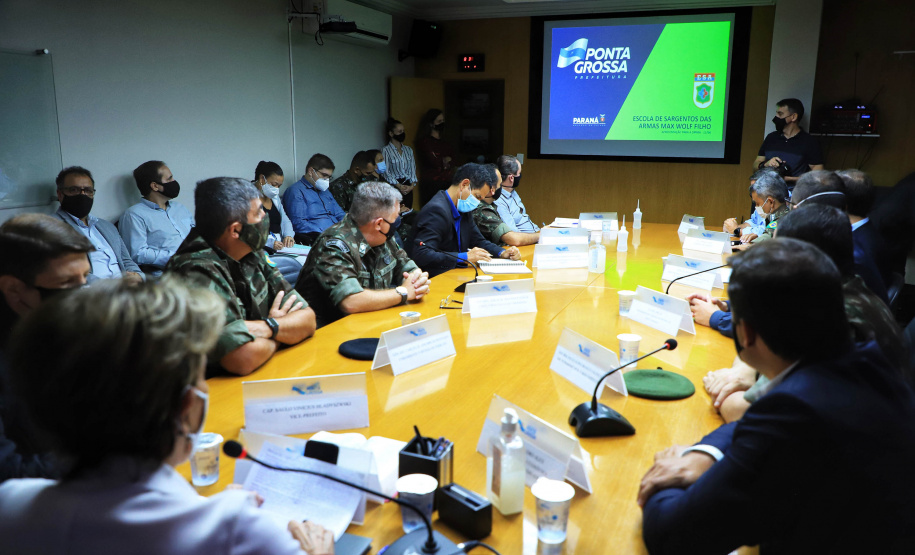 Em Ponta Grossa, Exército vistoria local de possível instalações da Escola de Sargentos de Armas - ESA. Ponta Grossa, 13 de abril de 2021.Foto: José Fernando Ogura/ AEN