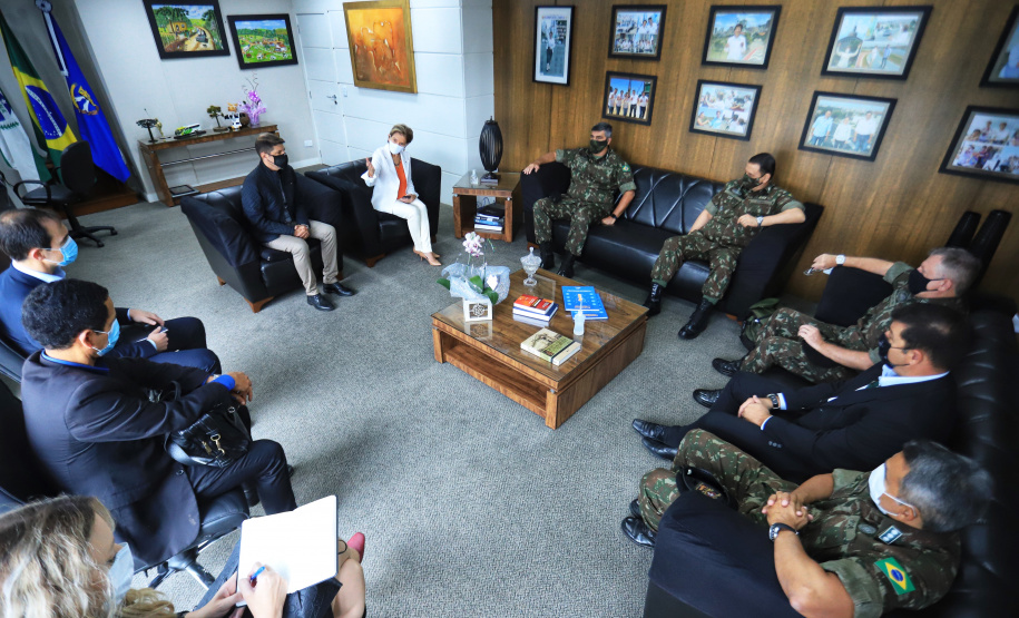 Em Ponta Grossa, Exército vistoria local de possível instalações da Escola de Sargentos de Armas - ESA. Ponta Grossa, 13 de abril de 2021.Foto: José Fernando Ogura/ AEN