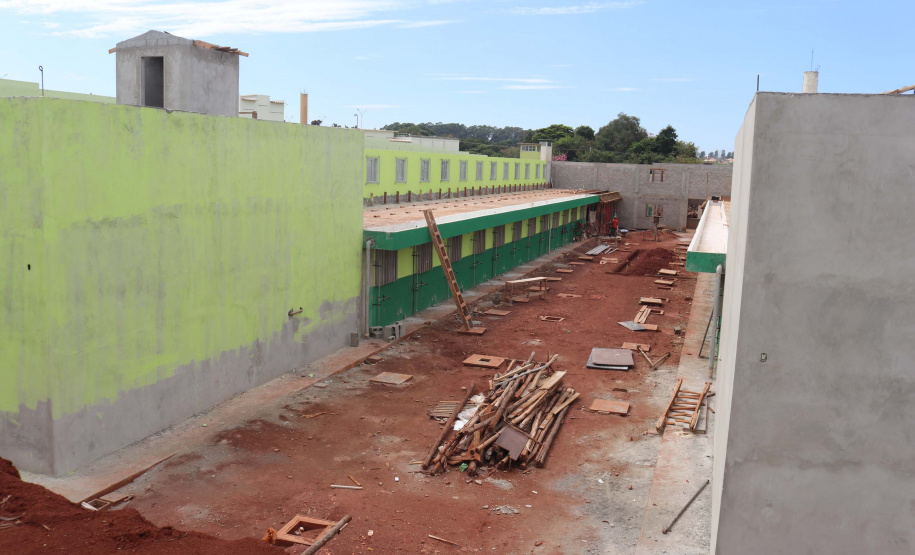 O secretário estadual da Segurança Pública, Romulo Marinho, acompanha obras da nova Cadeia Pública de Foz do Iguaçu. Foto:SESP