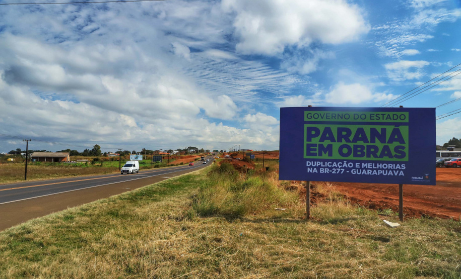 O governador Carlos Massa Ratinho Junior esteve nesta quarta-feira (14) em Guarapuava, na região Central do Estado, para vistoriar as obras de duplicação da BR-277 que cruza o perímetro urbano da cidade. Foto: José Fernando Ogura/AEN
