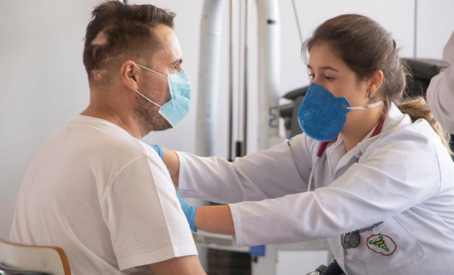 A Universidade Estadual de Ponta Grossa, em parceria com o Hospital Universitário, iniciou nesta segunda-feira (12) as atividades do Ambulatório Multiprofissional de Reabilitação. - Ponta Grossa, 15/04/2021 - Foto: UEPG/SETI