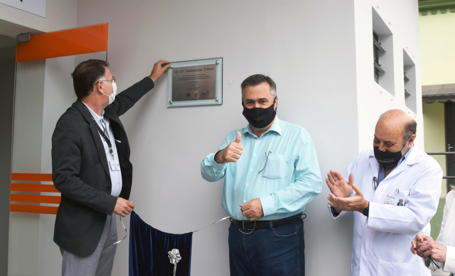 Hospital Oswaldo Cruz inaugura nova farmácia e otimiza espaço para futuras ampliações de leitos  -  Curitiba, 15/04/2021  -  Foto: Américo Antonio/SESA