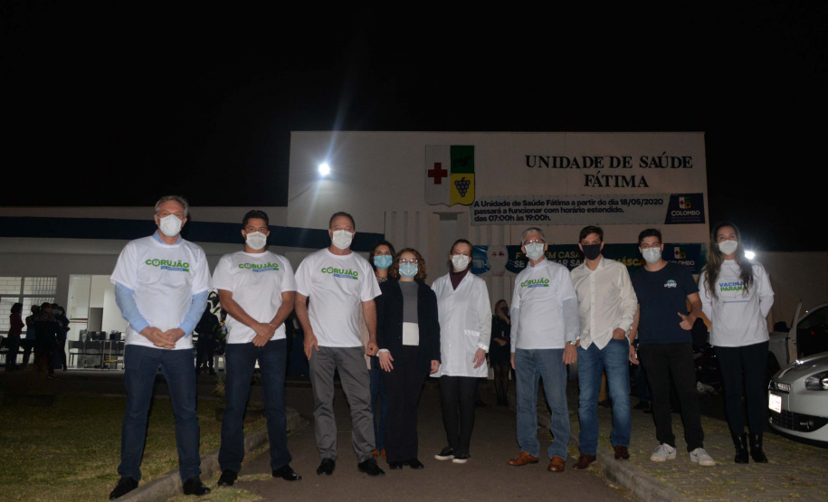 Corujão da vacinação. Foto:Divulgação