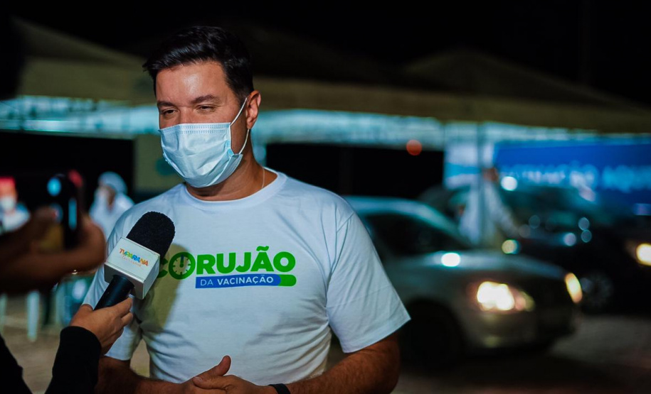 Corujão da Vacinação em Piraquara. Foto: Guilherme Flores/Casa Civil