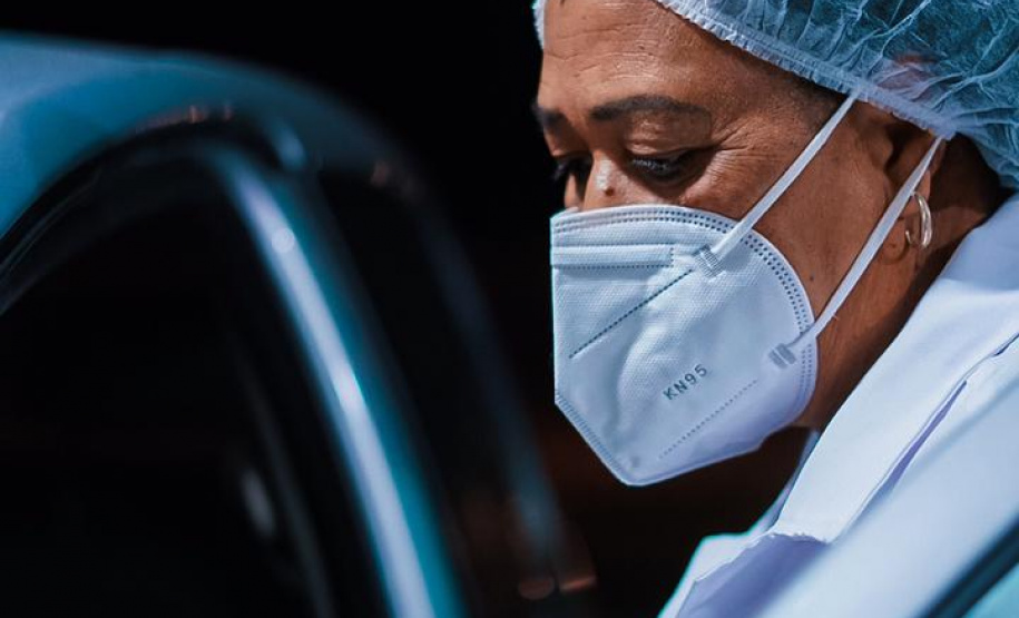 Corujão da Vacinação em Piraquara. Foto: Guilherme Flores/Casa Civil