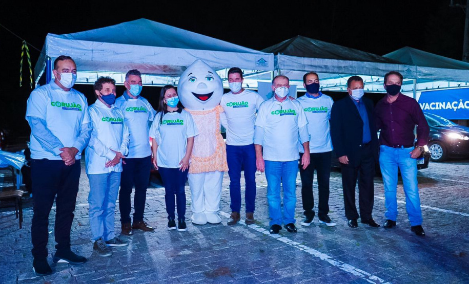 Corujão da Vacinação em Piraquara. Foto: Guilherme Flores/Casa Civil