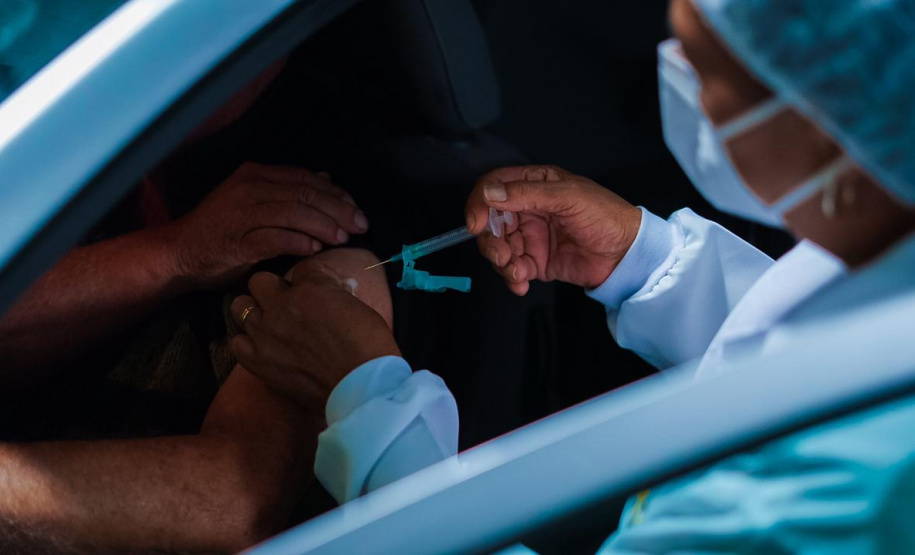 Corujão da Vacinação em Piraquara. Foto: Guilherme Flores/Casa Civil