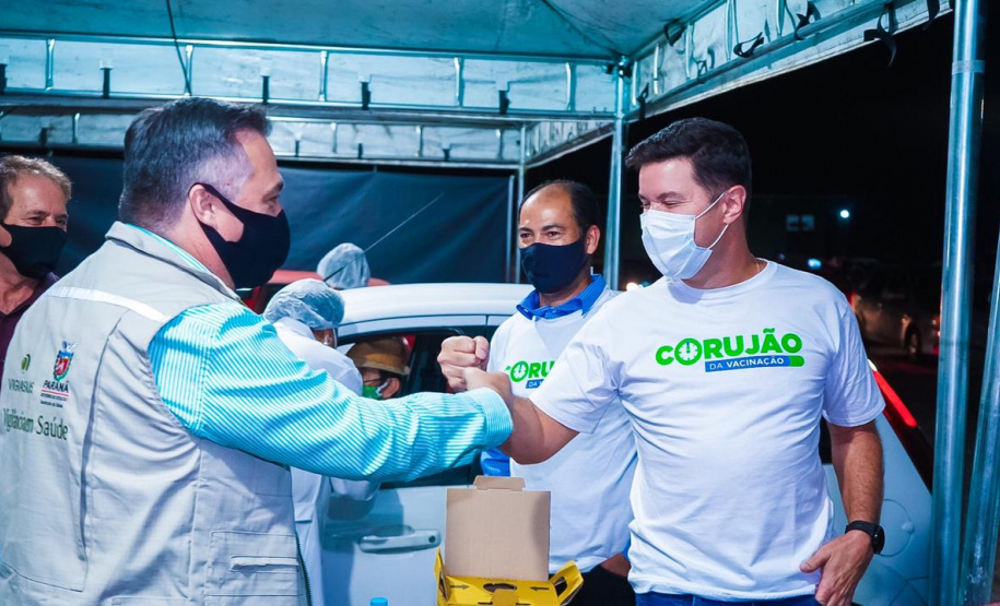 Corujão da Vacinação em Piraquara. Foto: Guilherme Flores/Casa Civil