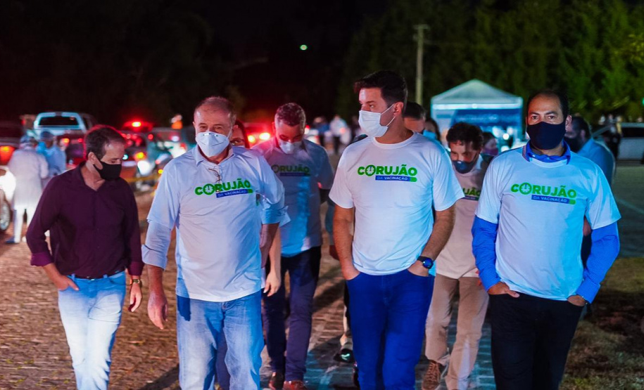 Corujão da Vacinação em Piraquara. Foto: Guilherme Flores/Casa Civil