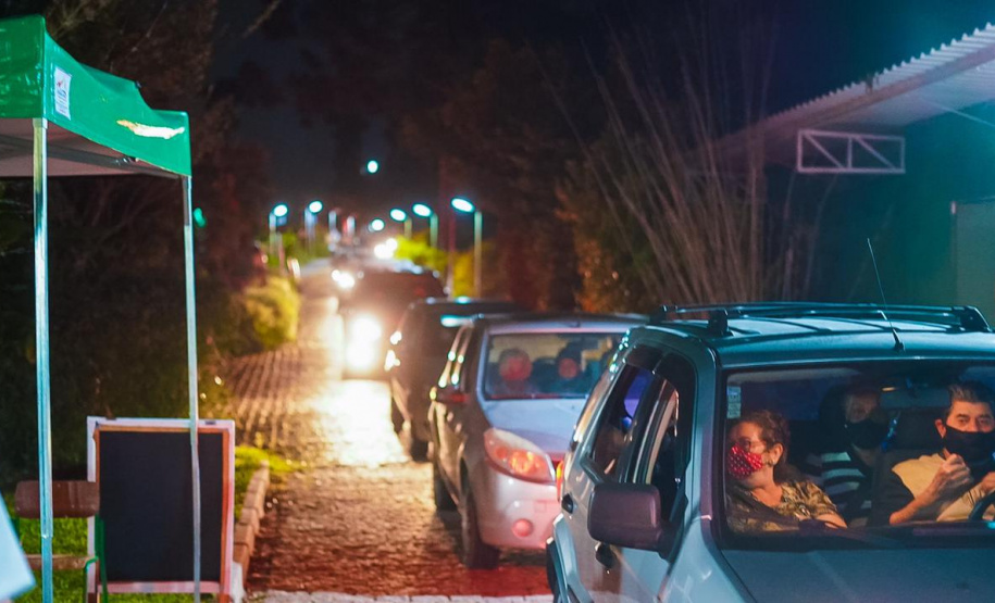 Corujão da Vacinação em Piraquara. Foto: Guilherme Flores/Casa Civil