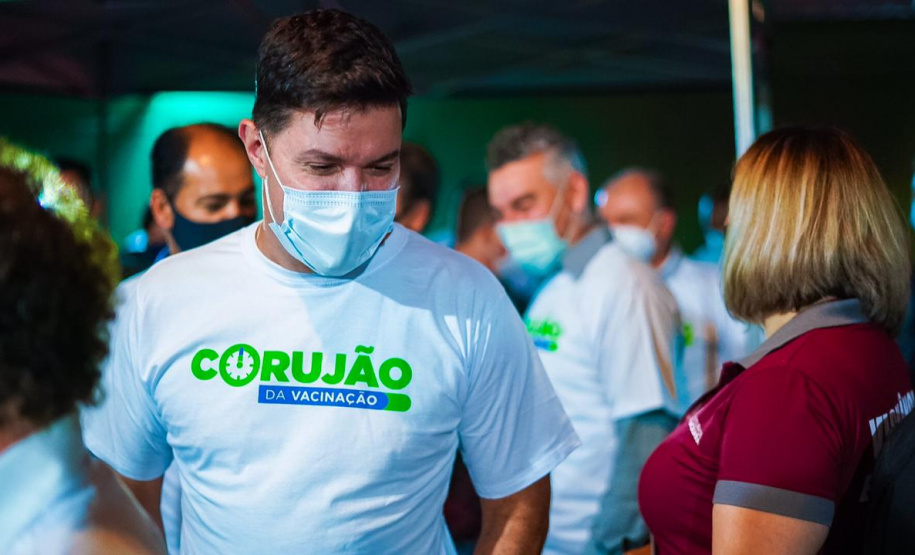 Corujão da Vacinação em Piraquara. Foto: Guilherme Flores/Casa Civil