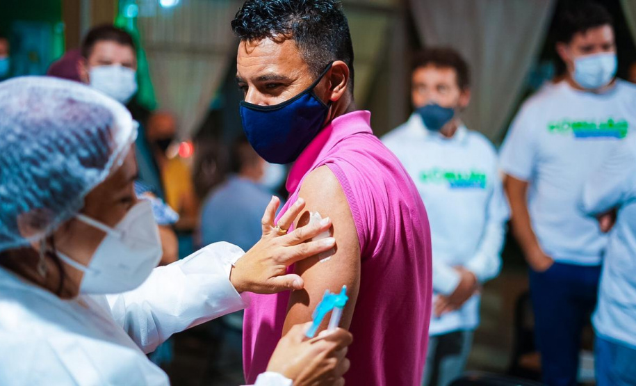 Corujão da Vacinação em Piraquara. Foto: Guilherme Flores/Casa Civil