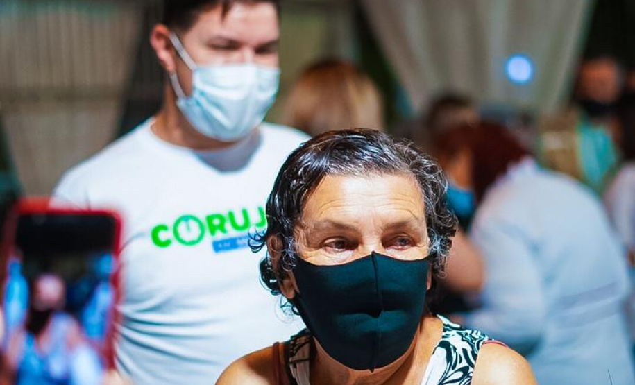 Corujão da Vacinação em Piraquara. Foto: Guilherme Flores/Casa Civil