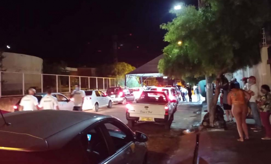 Corujão da Vacinação em Jacarezinho. Foto: Divulgação