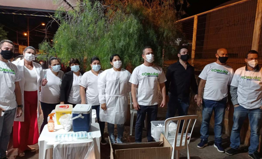 Corujão da Vacinação em Jacarezinho. Foto: Divulgação