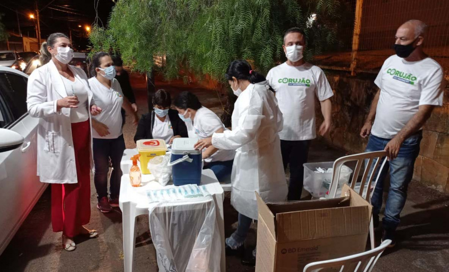 Corujão da Vacinação em Jacarezinho. Foto: Divulgação