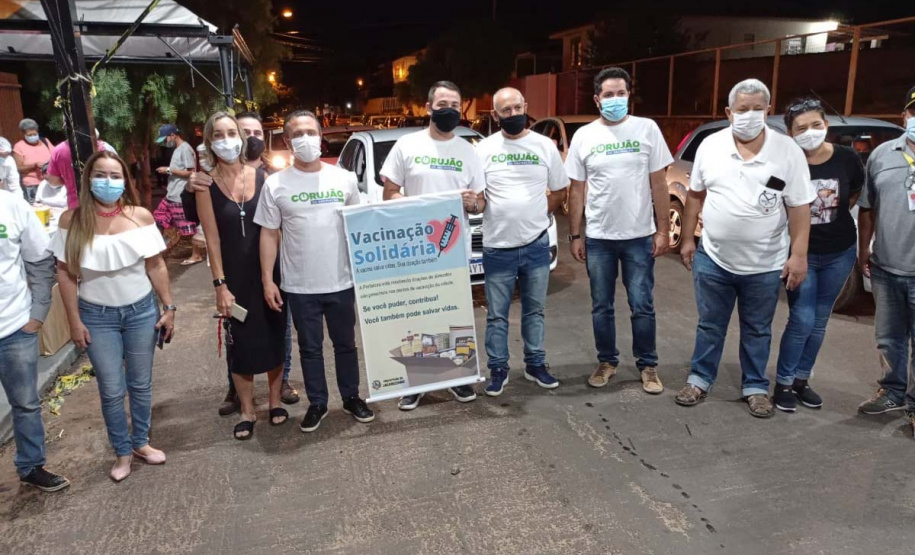 Corujão da Vacinação em Jacarezinho. Foto: Divulgação