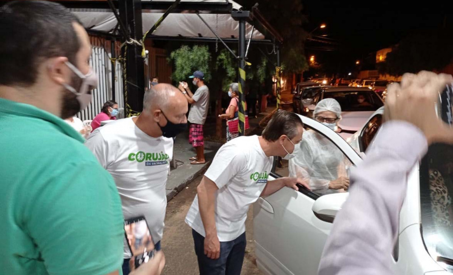 Corujão da Vacinação em Jacarezinho. Foto: Divulgação
