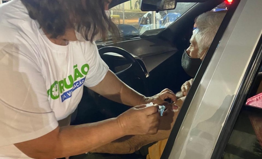 Corujão da Vacina em Cornélio Procópio. Foto: Divulgação