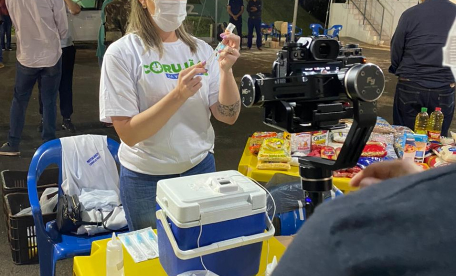 Corujão da Vacina em Cornélio Procópio. Foto: Divulgação