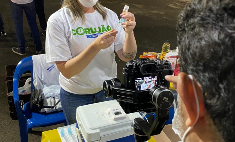 Corujão da Vacina em Cornélio Procópio. Foto: Divulgação