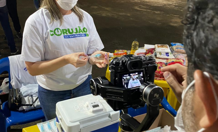 Corujão da Vacina em Cornélio Procópio. Foto: Divulgação