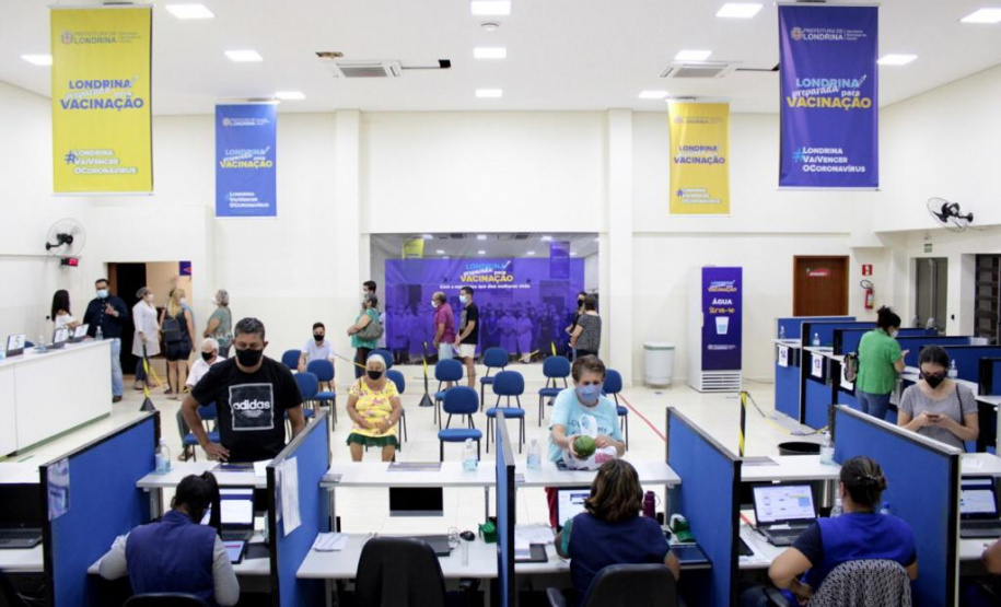 Corujão da Vacinação em Londrina. Foto:Divulgação