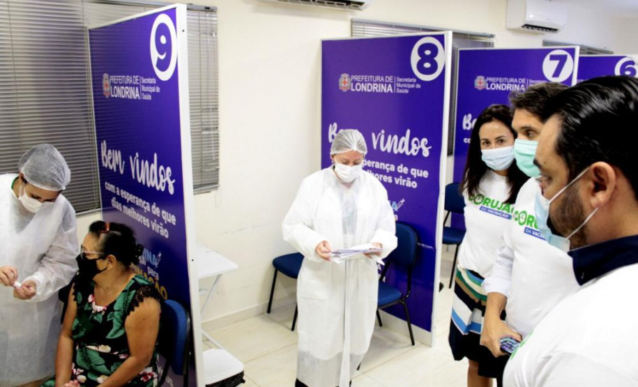 Corujão da Vacinação em Londrina. Foto:Divulgação