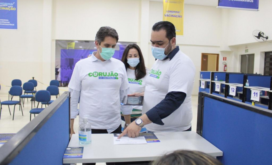 Corujão da Vacinação em Londrina. Foto:Divulgação