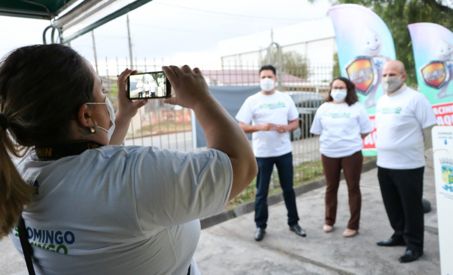 Corujão da Vacinação em Pinhais. Foto:Divulgação