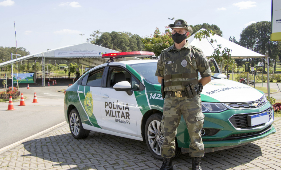 A segunda edição de arrecadação de alimentos não perecíveis, ração para cães e gatos e álcool 70% pela Campanha Solidária dos 64 anos do Batalhão de Polícia Ambiental-Força Verde (BPAmb-FV) será neste sábado (17/04), nas cidades do interior do estado onde há Companhias da unidade. - Curitiba, 16/04/2021  -  Foto: Soldado Adilson Voinaski Afonso
