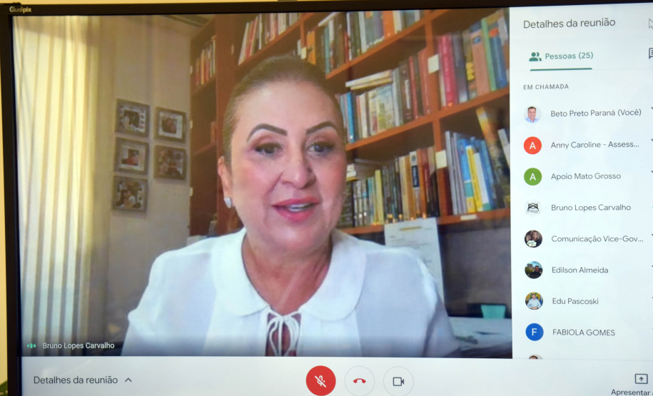 O secretário de Estado da Saúde, Beto Preto, representou o Paraná em reunião do Fórum Nacional de Vice-governadores realizada hoje (16) via online