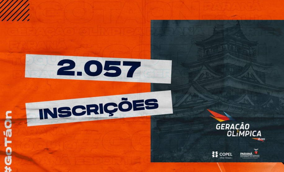 Programa Geração Olímpica recebe 2.057 inscritos em sua décima edição  -  Foto/Arte: Paraná Esporte